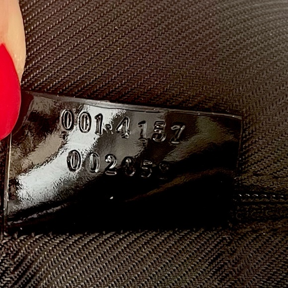 Gucci GG Monogram Canvas Patent Leather Hobo Bag Black GHW With COA Looks New - Picture 13 of 13